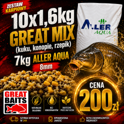 Great Mix 10x1,6kg + 7kg Aller Aqua
